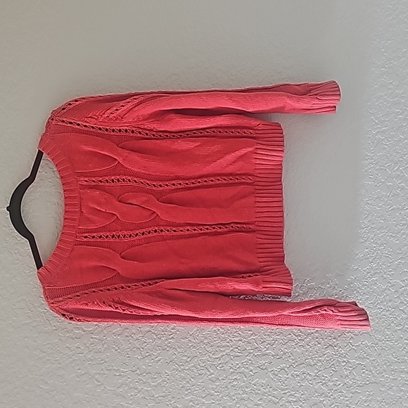 Far away from close pumpkin orange cropped sweater - Picture 2 of 4